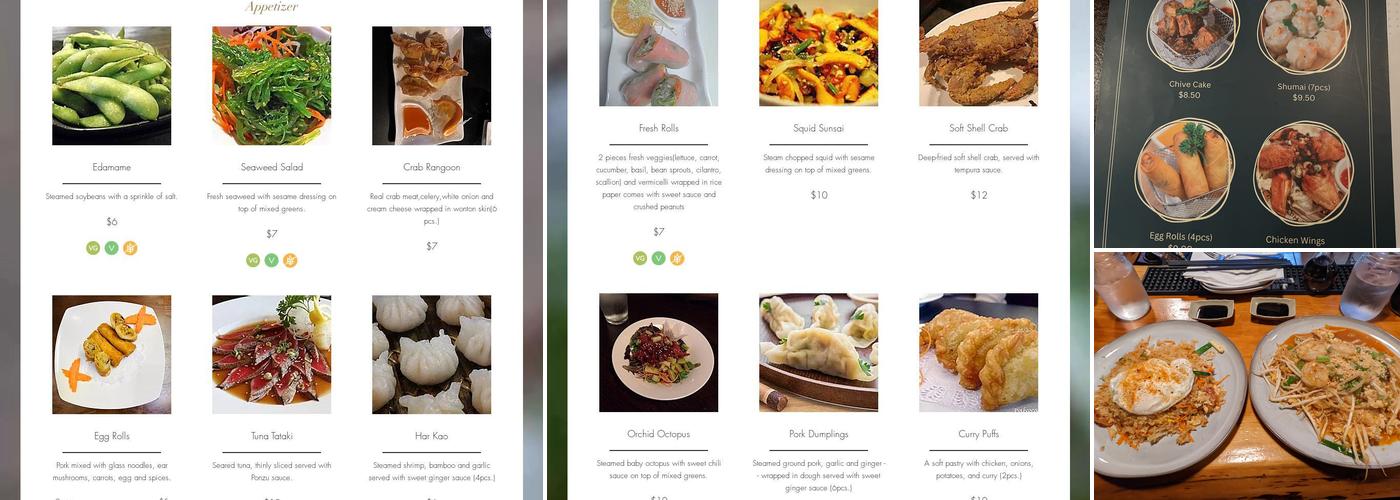 Orchid Lewiston Menu