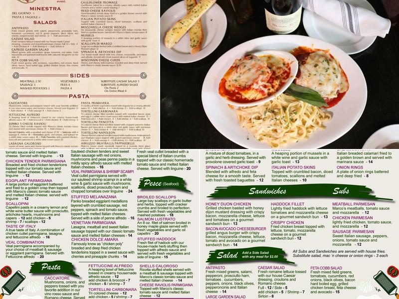 Marco's Menu