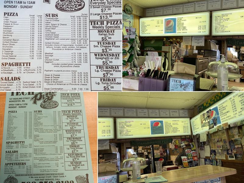 Tech Pizza Menu