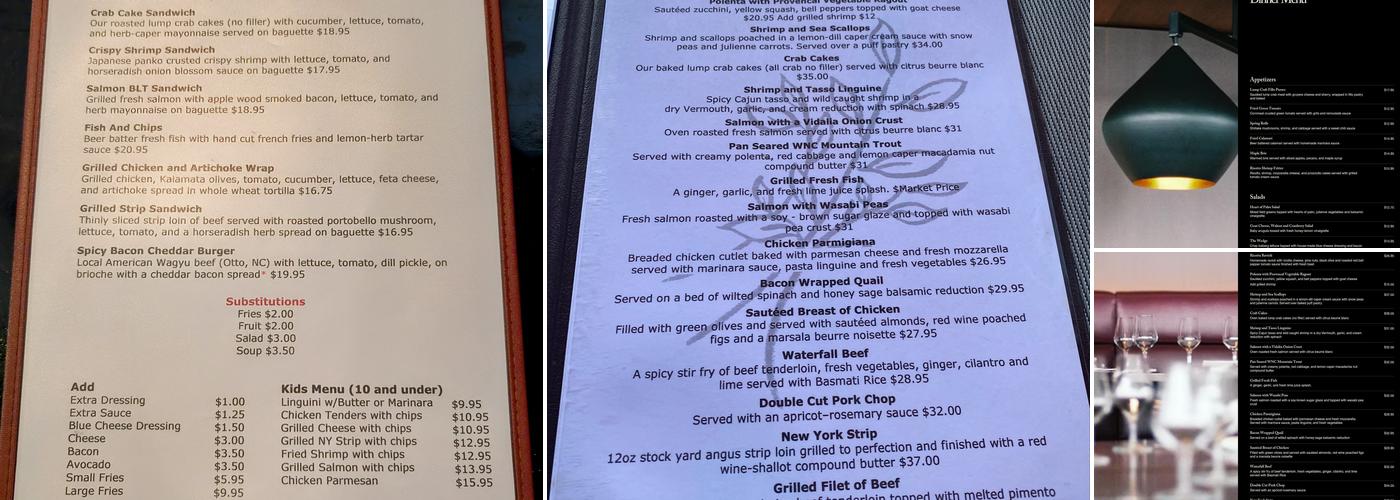 Wild Thyme Gourmet Menu