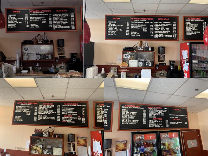 Brisas Menu