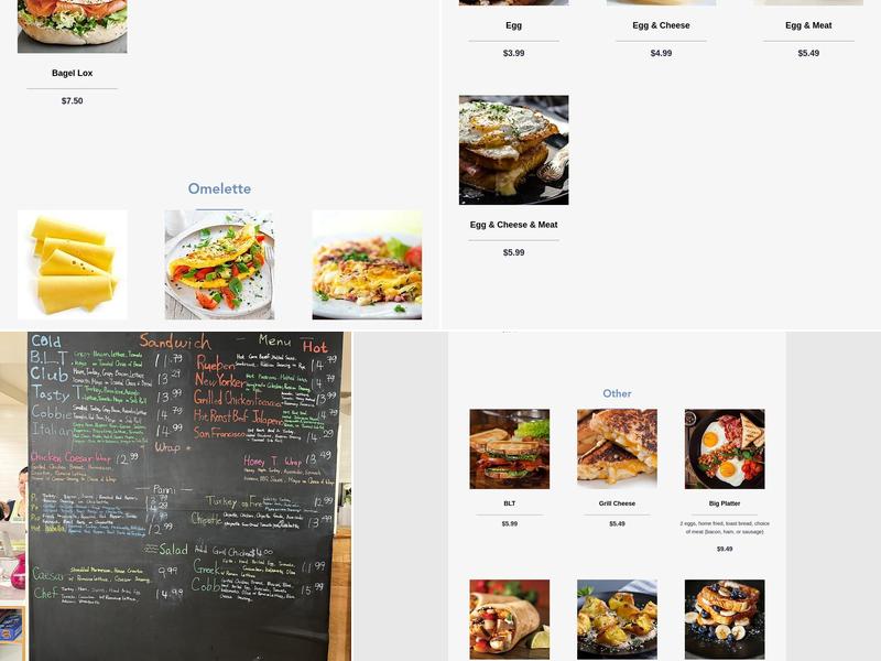 West Wing Cafe Menu