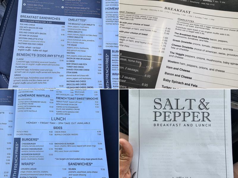 Salt & Pepper Menu