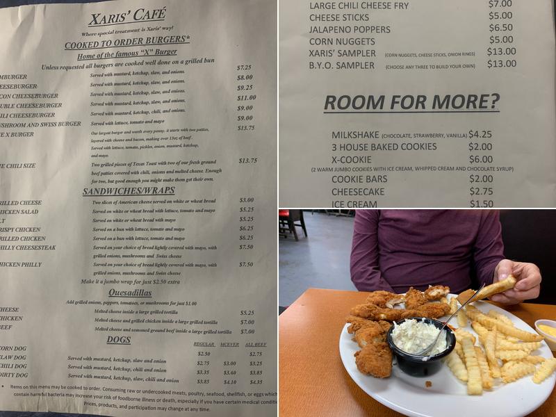 Xaris’ Café Menu