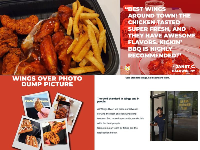 Wings Over Worcester Menu