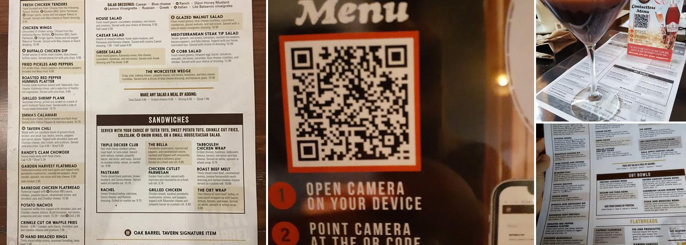 Oak Barrel Tavern Menu