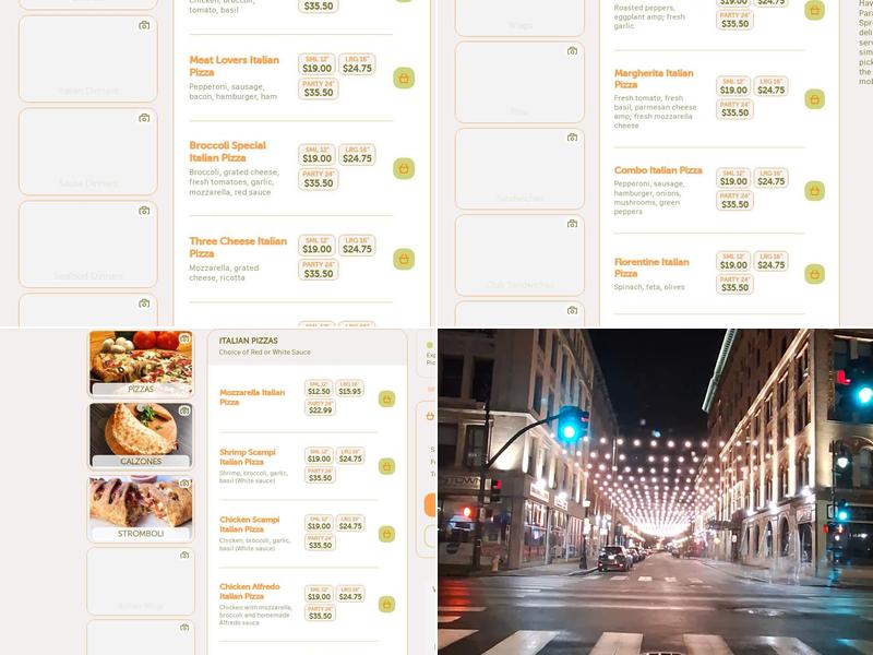 Paramount Pizza Menu