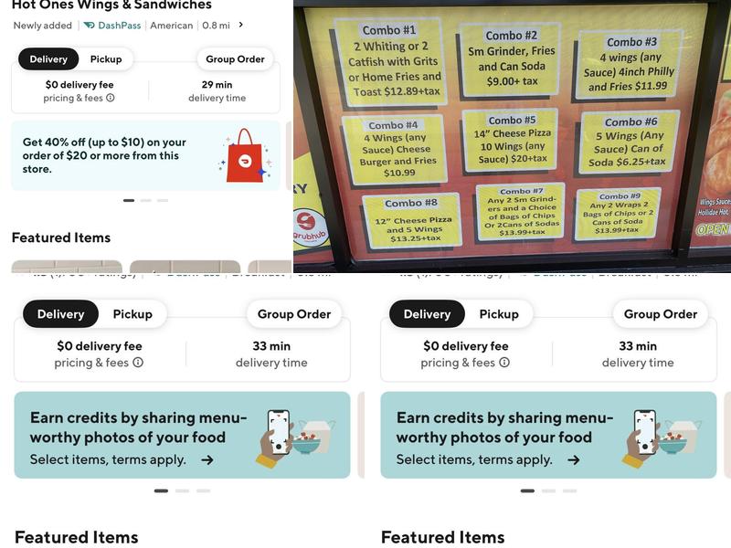 TRY ME TOO BREAKFAST AND LUNCH Menu