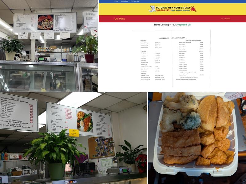 Potomac Fish House Menu
