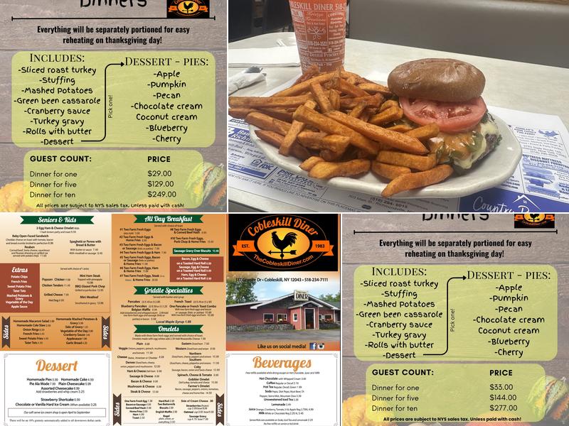 Cobleskill Diner Menu