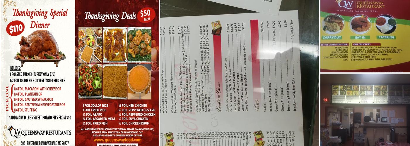 Queensway Restaurant Menu