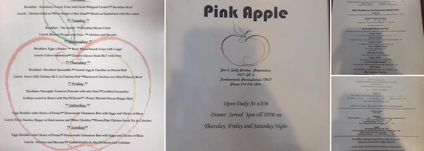 Purkey's Menu