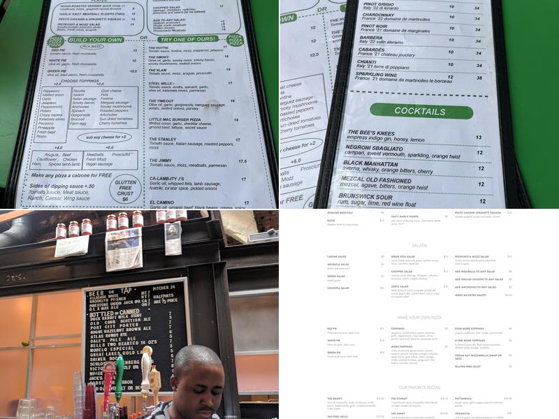 Comet Ping Pong Menu