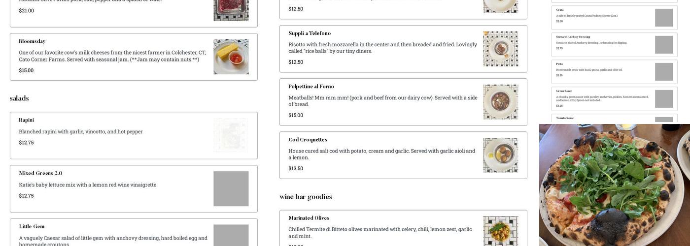 2 Amys Menu