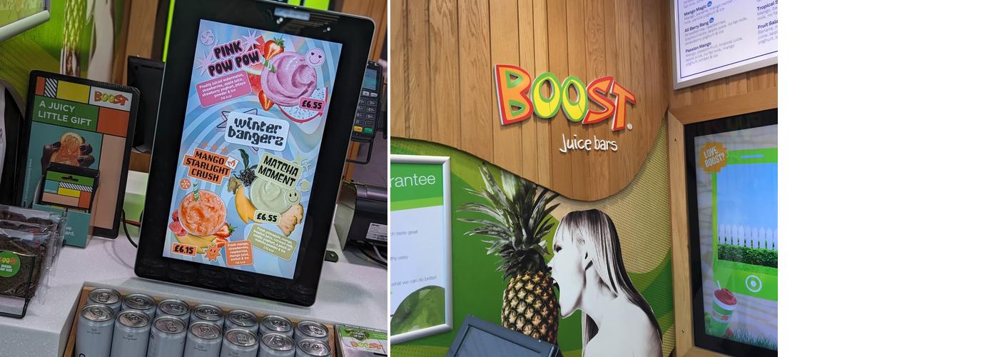 Boost Juice Bars UK Menu