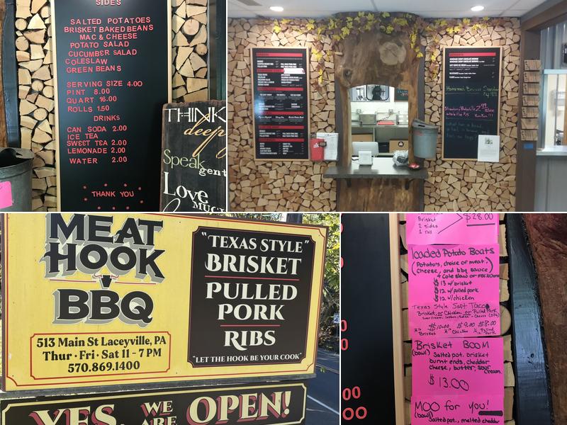 Meat Hook BBQ Menu