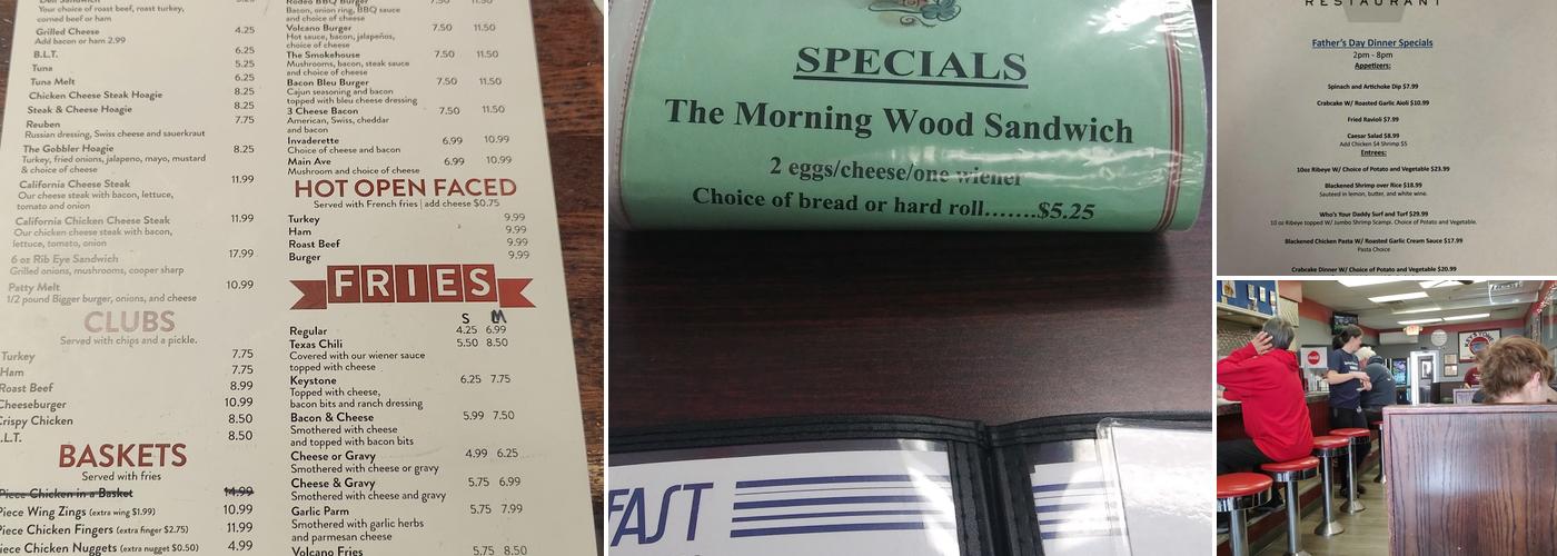 Keystone Restaurant Menu