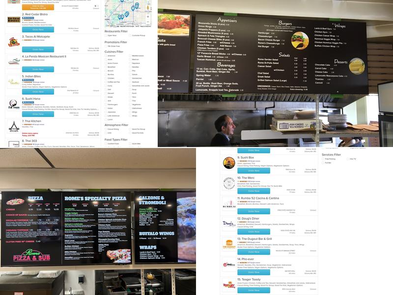 Rome Pizza & Sub Menu