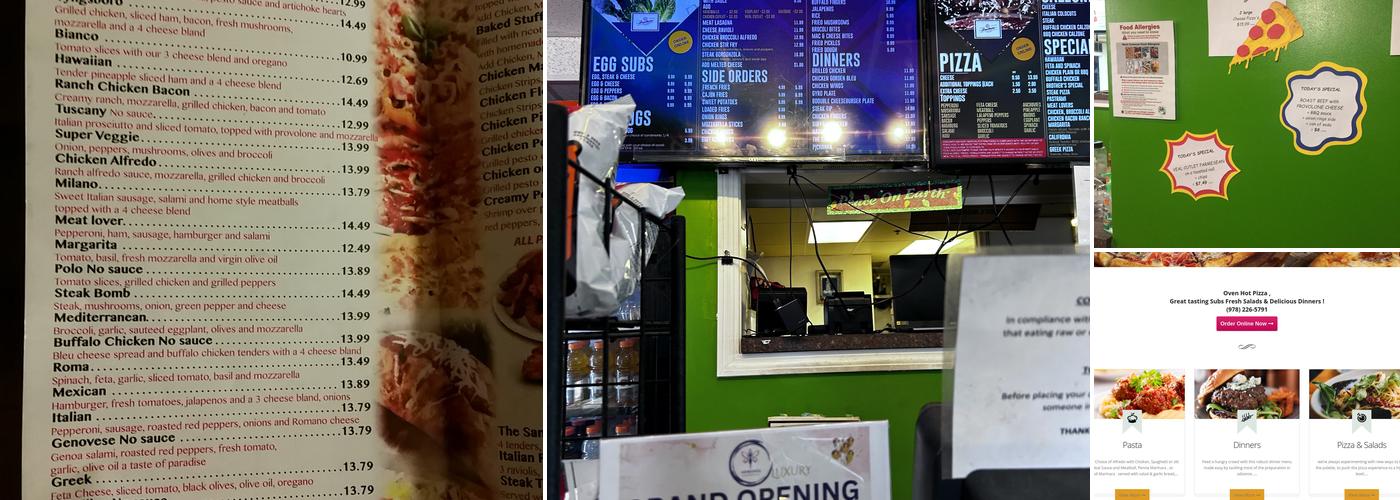 Brothers Pizza and Pasta Menu