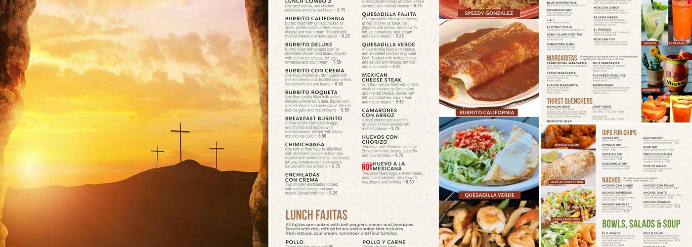 Monterrey Mexican Grill Menu