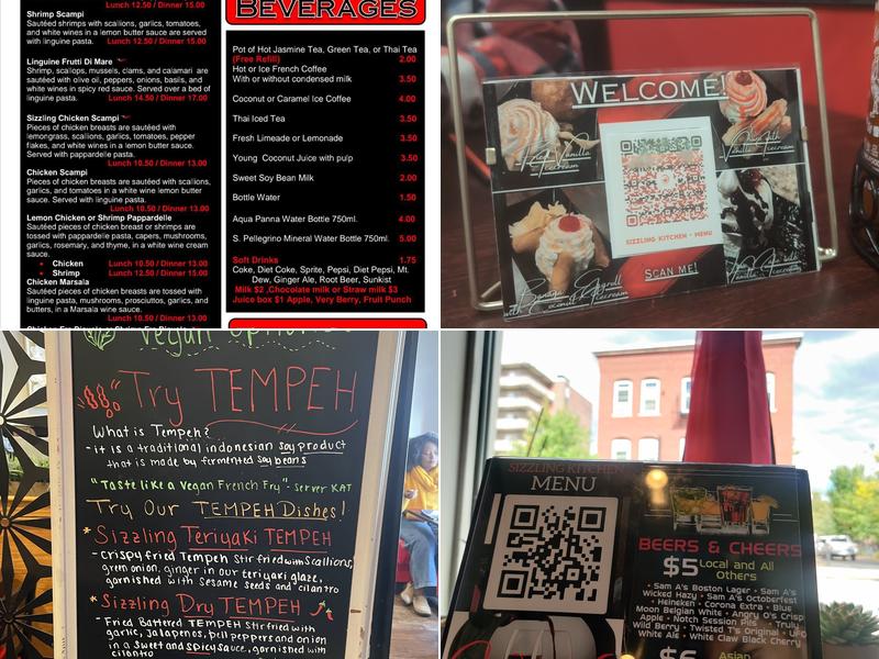 Sizzling Kitchen Menu