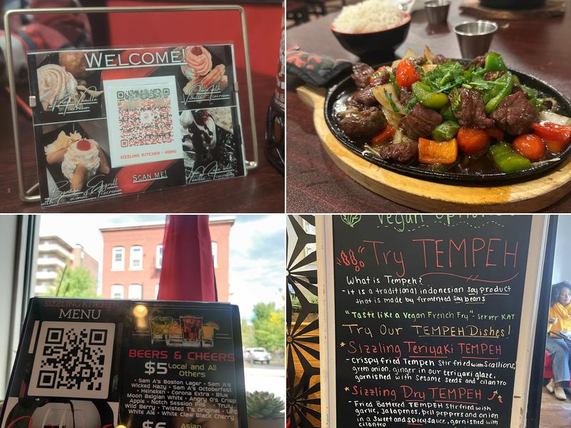 Sizzling Kitchen Menu
