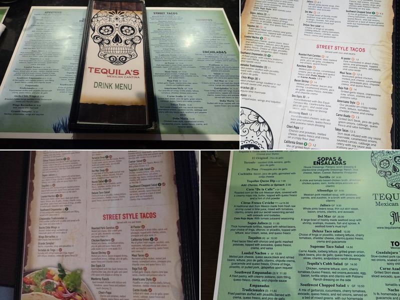 Tequila's Mexican Grill & Cantina Menu