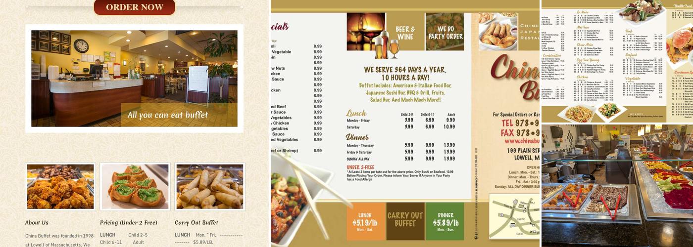 China Buffet Menu