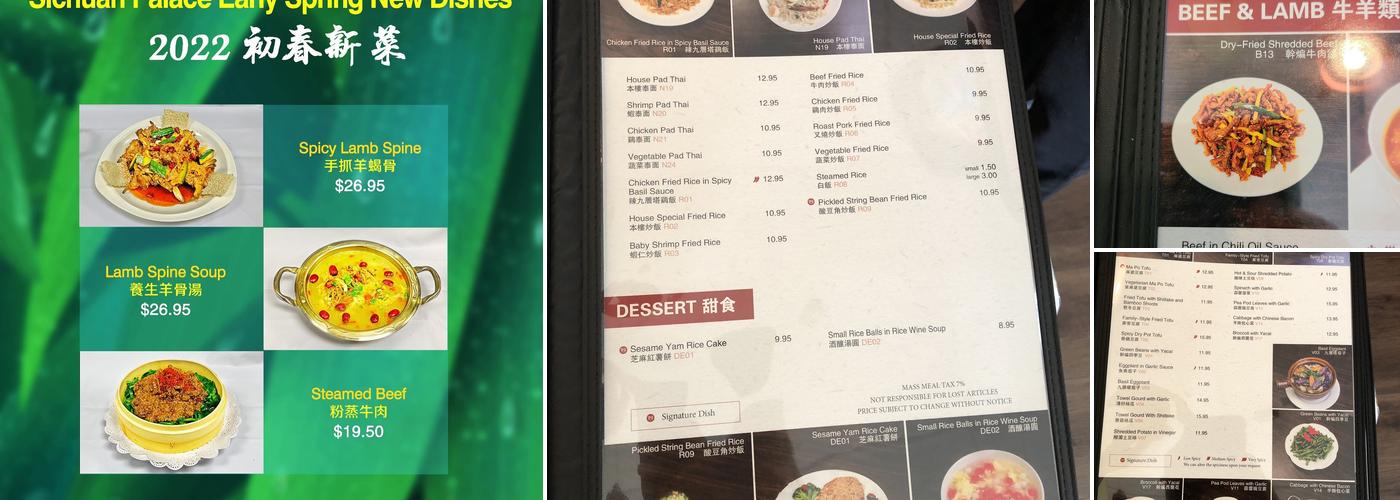 Sichuan Palace Menu