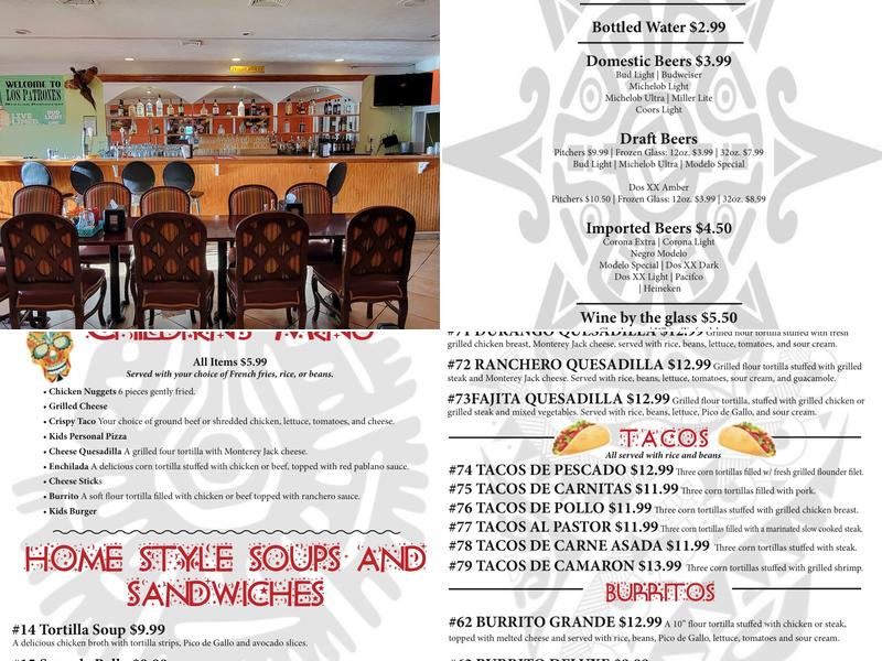 LOS PATRONES Menu