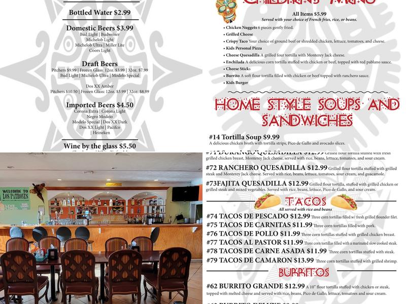 LOS PATRONES Menu