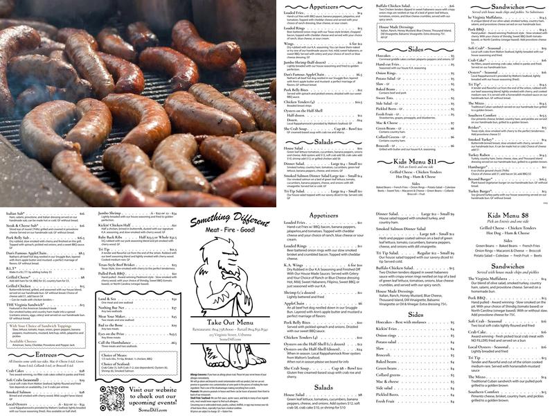 Something Different (Retail) Menu