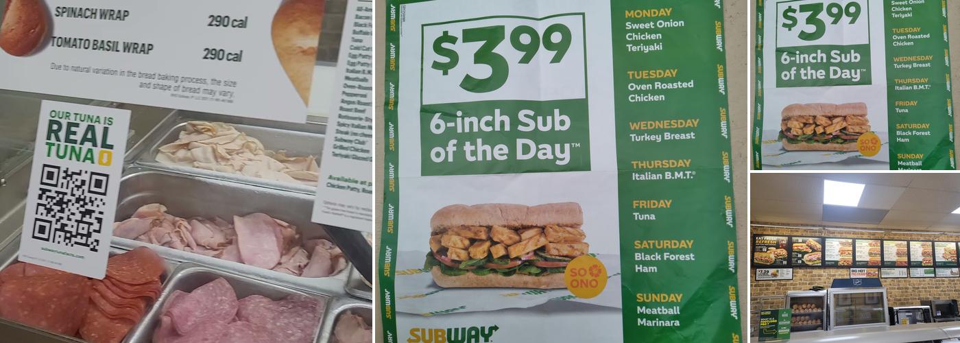 Subway Menu