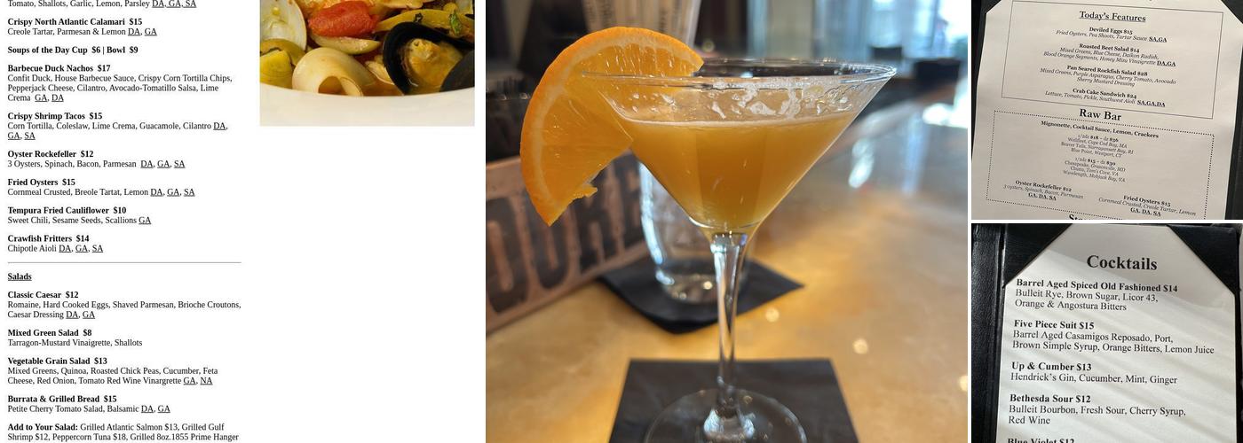 Black's Bar & Kitchen Menu