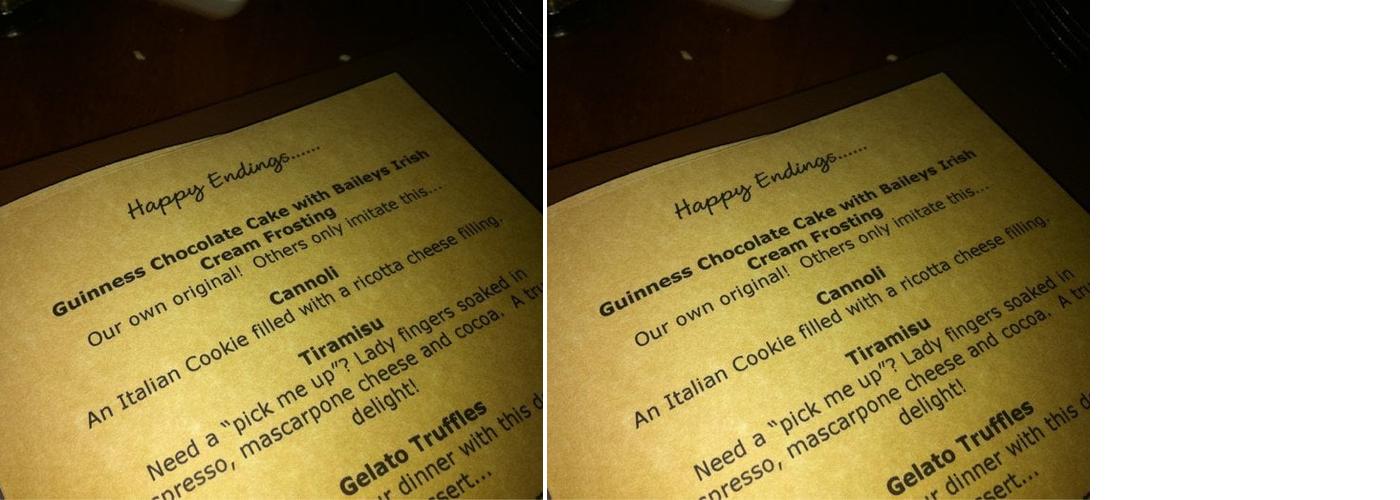 Anthony's Ristorante Menu