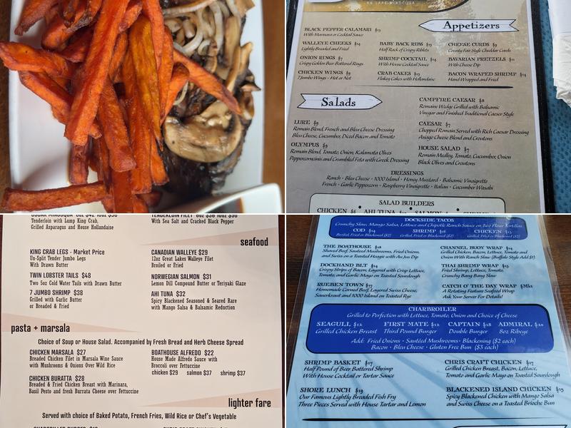 The Boathouse Menu