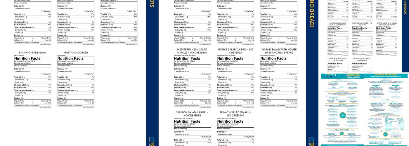 Moby Dick House of Kabob Menu