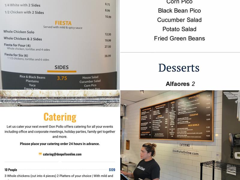 Don Pollo of Bethesda Menu