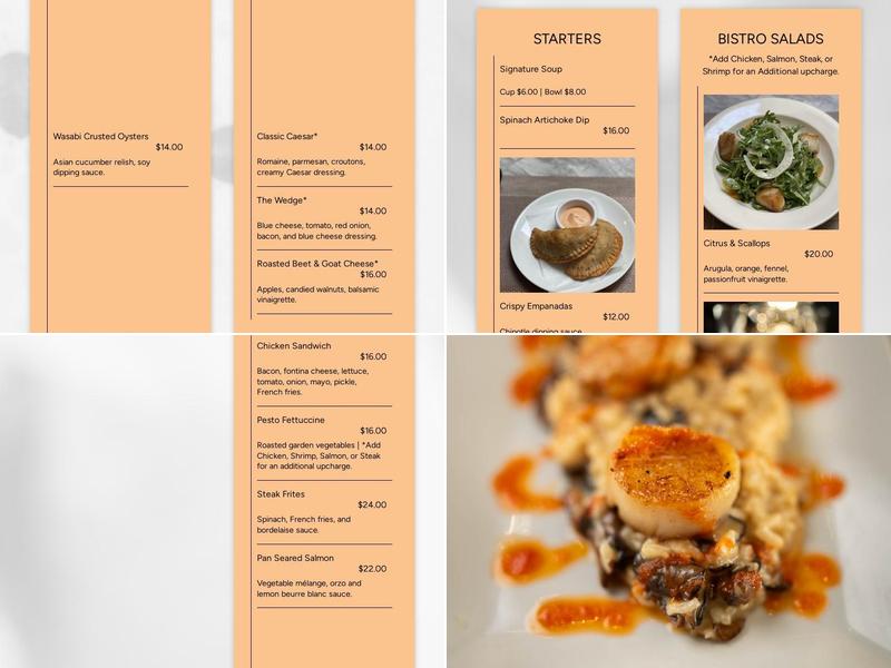 Persimmon Menu
