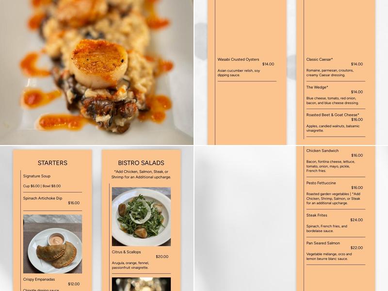 Persimmon Menu