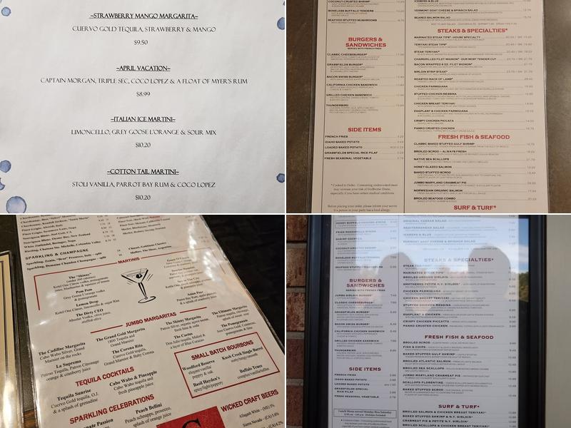 Grassfields Food & Spirits Menu