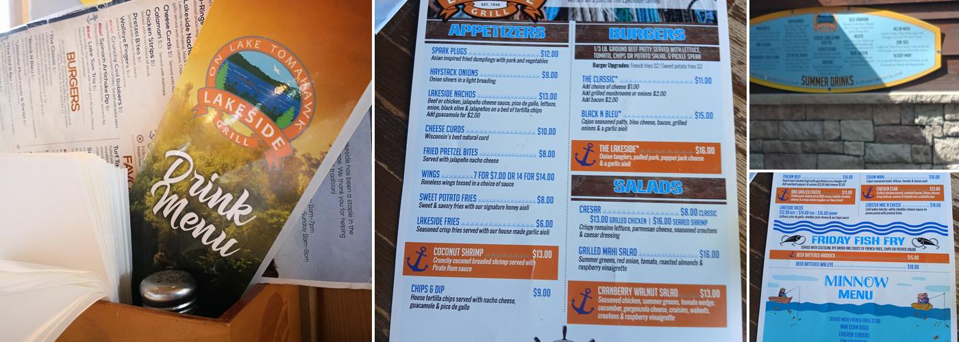 Lakeside Grill Menu