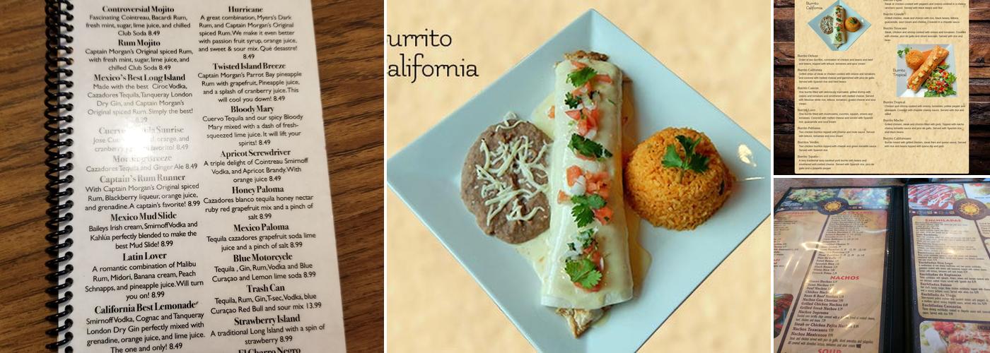 Mexico Palace Menu