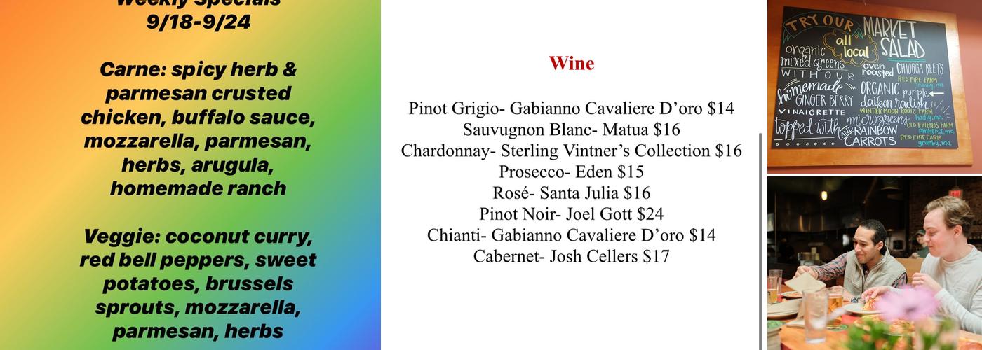 American Flatbread Menu