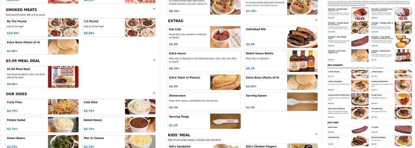 Hog Wild Pit Bar-B-Q Menu