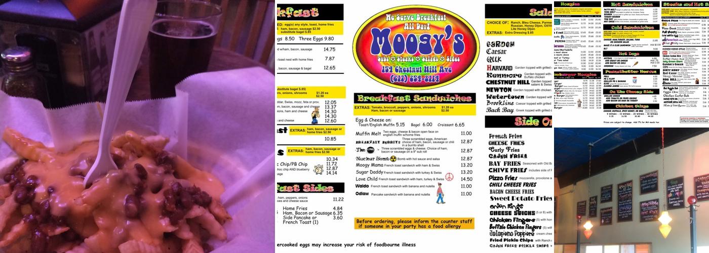 Moogy's Menu