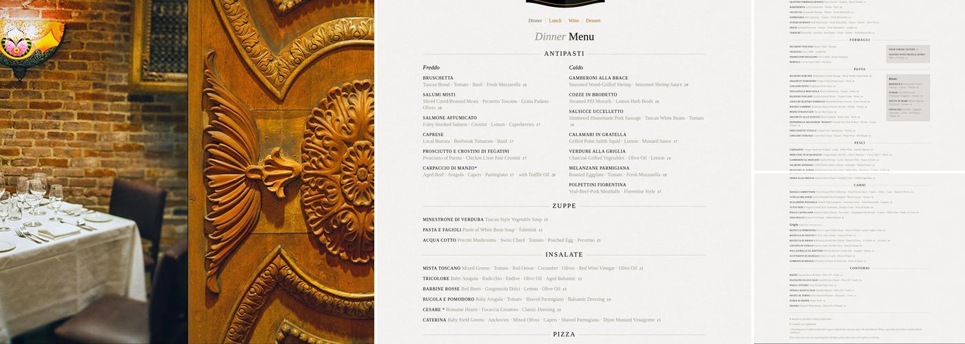 Toscano Harvard Square Menu