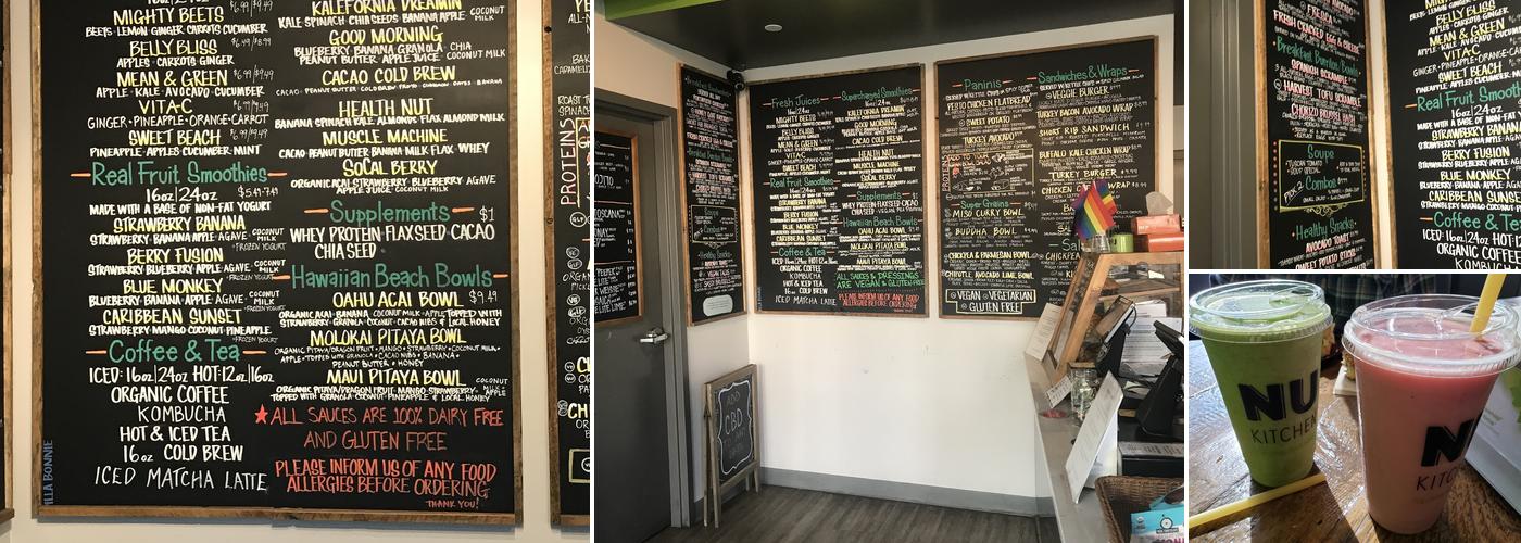 NU Kitchen Somerville Menu