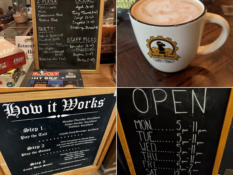 Knight Moves Cafe Menu