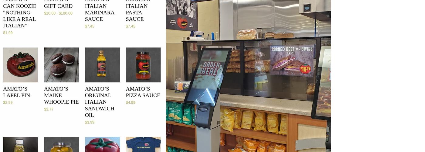 Amato's Menu